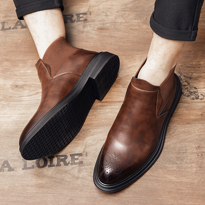 Sepatu kulit high-top serbagun - Men Formal Wear Modern ulasan dan harga
